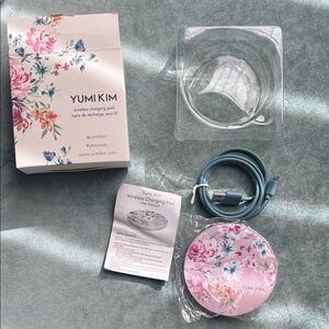 Yumi Kim Pink and Blue Floral Wireless Charger